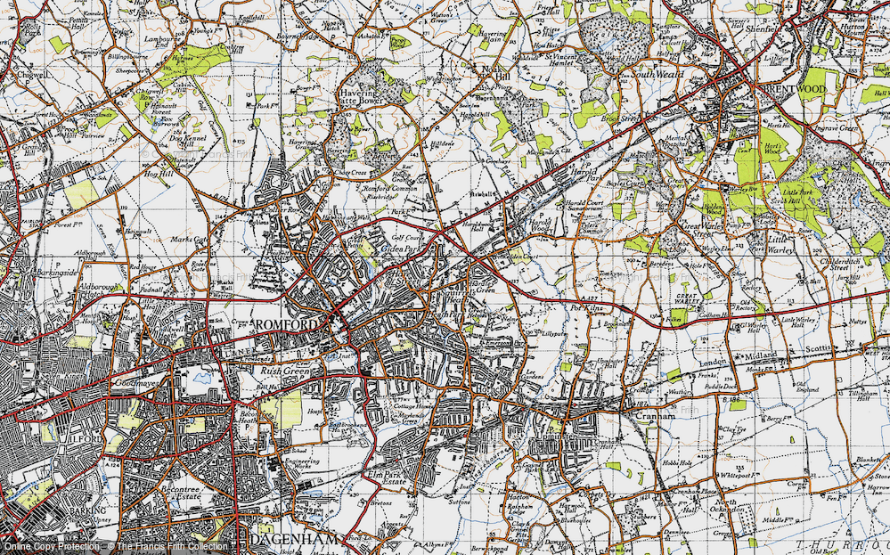 Old Map of Ardleigh Green, 1946 in 1946