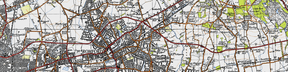 Old map of Ardleigh Green in 1946