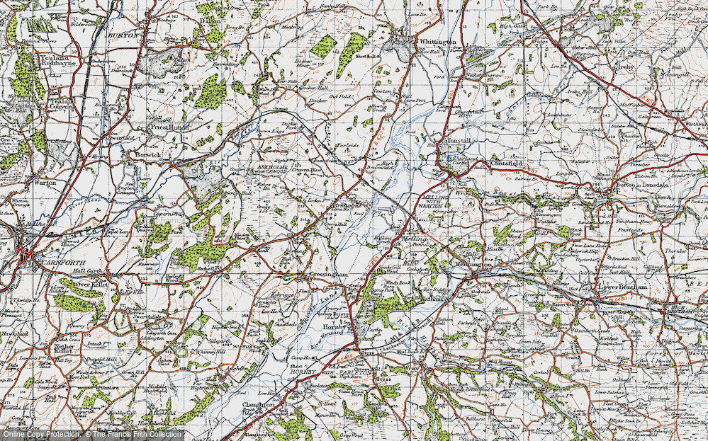 Old Map of Arkholme, 1947 in 1947