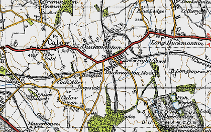 Old map of Arkwright Town in 1947