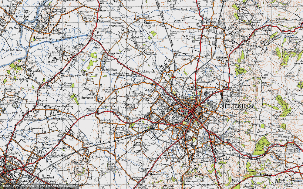 Old Map of Arle, 1946 in 1946