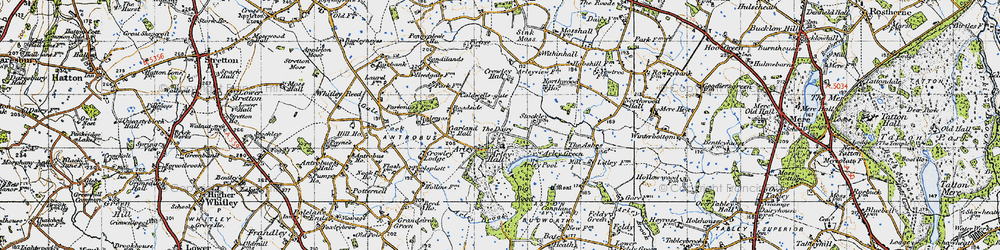 Old map of Arley Brook in 1947