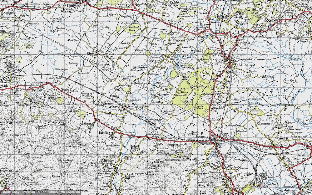Old Map of Arlington, 1940 in 1940