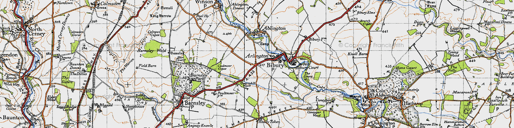 Old map of Arlington in 1946