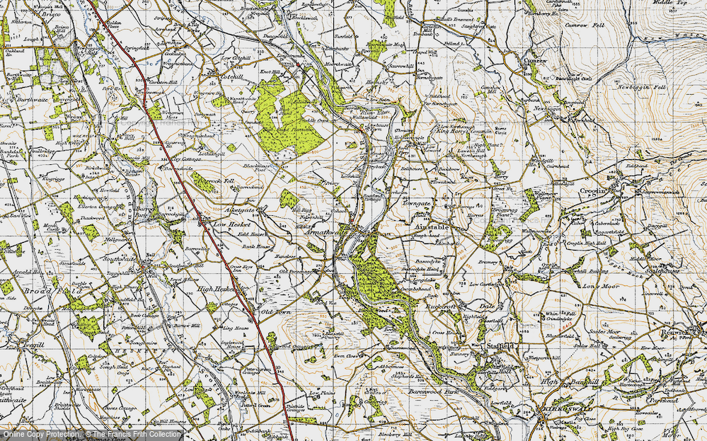 Old Map of Armathwaite, 1947 in 1947