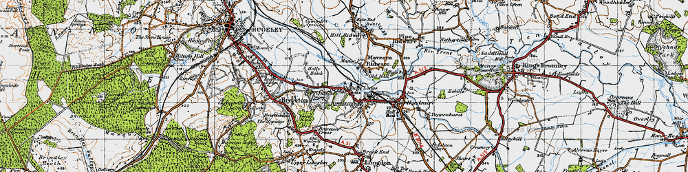 Old map of Armitage in 1946