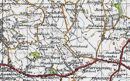 Old map of Armshead in 1946