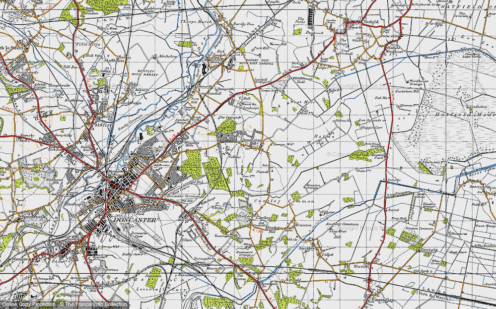 Old Map of Armthorpe, 1947 in 1947