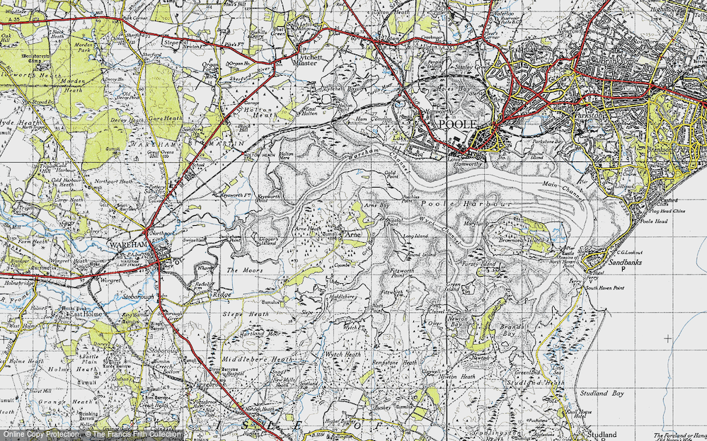 Old Map of Arne, 1940 in 1940