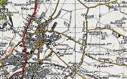 Old map of Arnold Lodge in 1946
