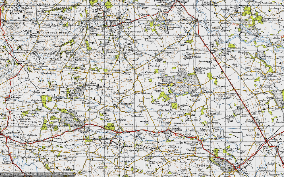 Old Map of Arrathorne, 1947 in 1947