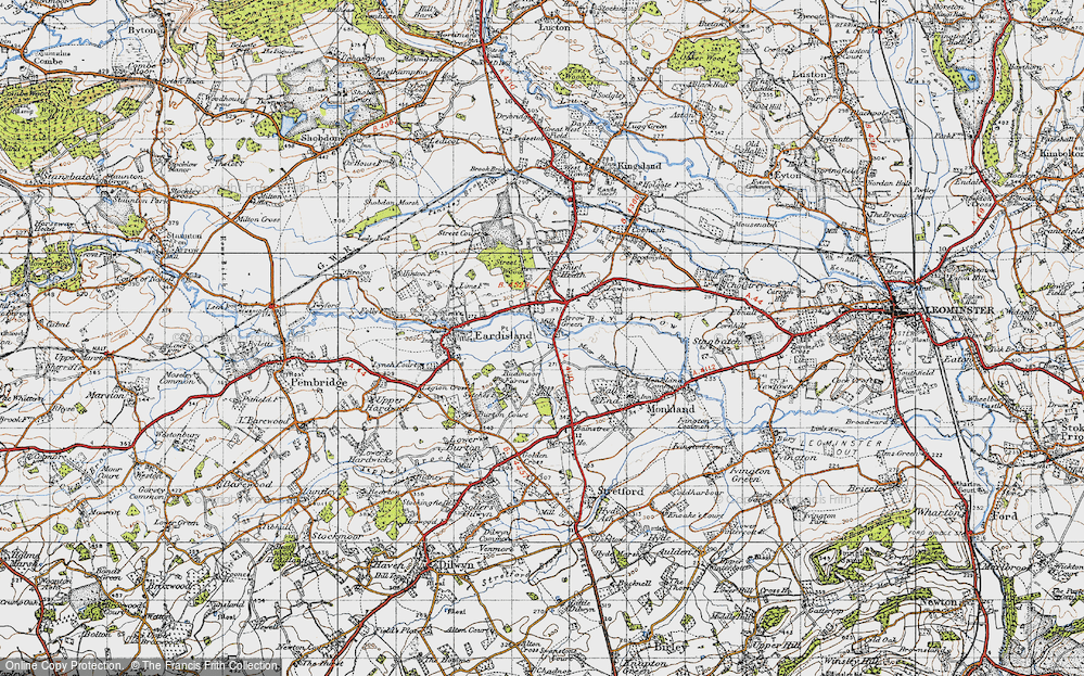 Old Map of Arrow Green, 1947 in 1947