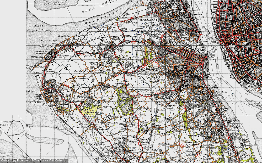 Old Map of Arrowe Hill, 1947 in 1947