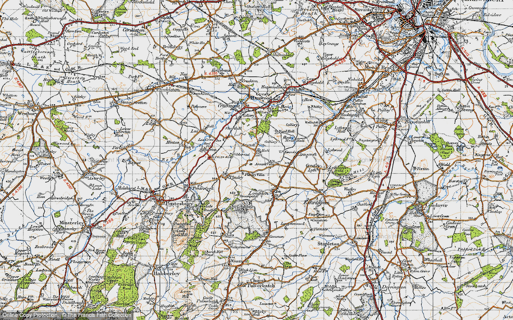Old Map of Arscott, 1947 in 1947