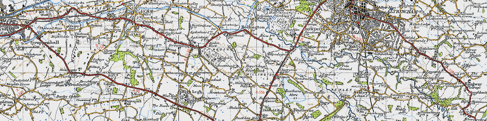Old map of Arthill in 1947