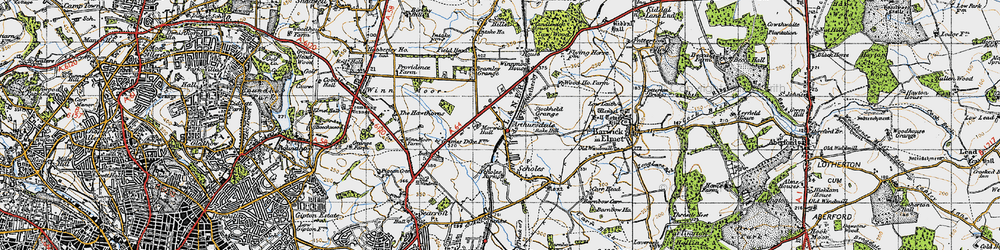 Old map of Arthursdale in 1947