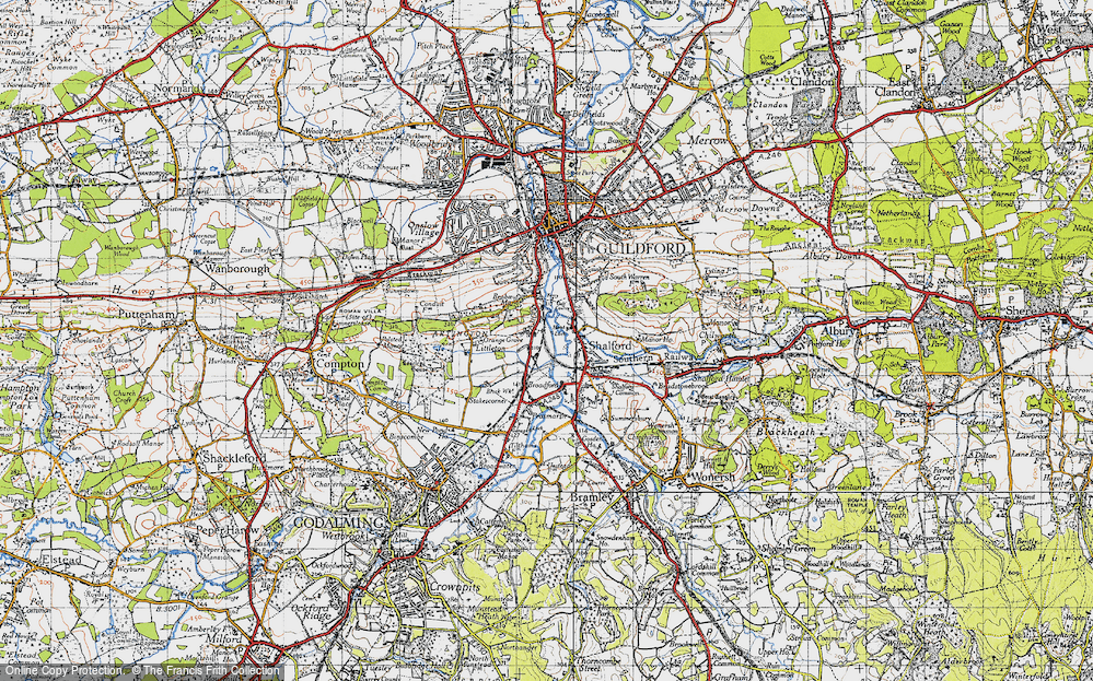 Old Map of Artington, 1940 in 1940