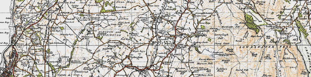 Old map of Asby in 1947