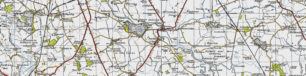Old map of Aram Grange in 1947