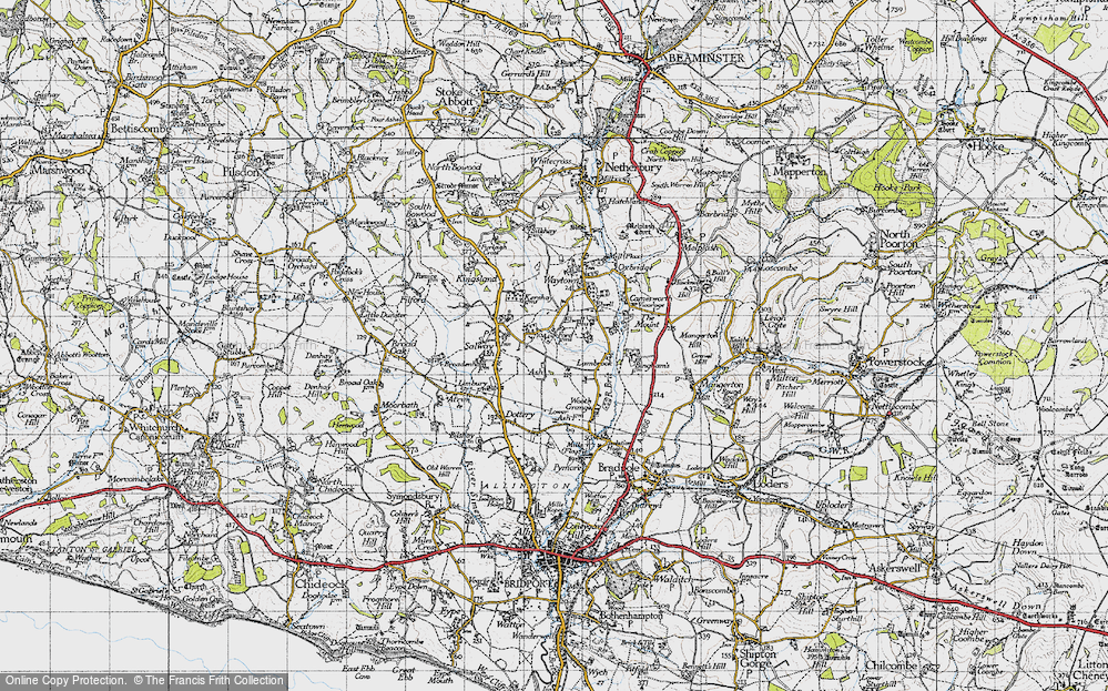 Old Map of Ash, 1945 in 1945