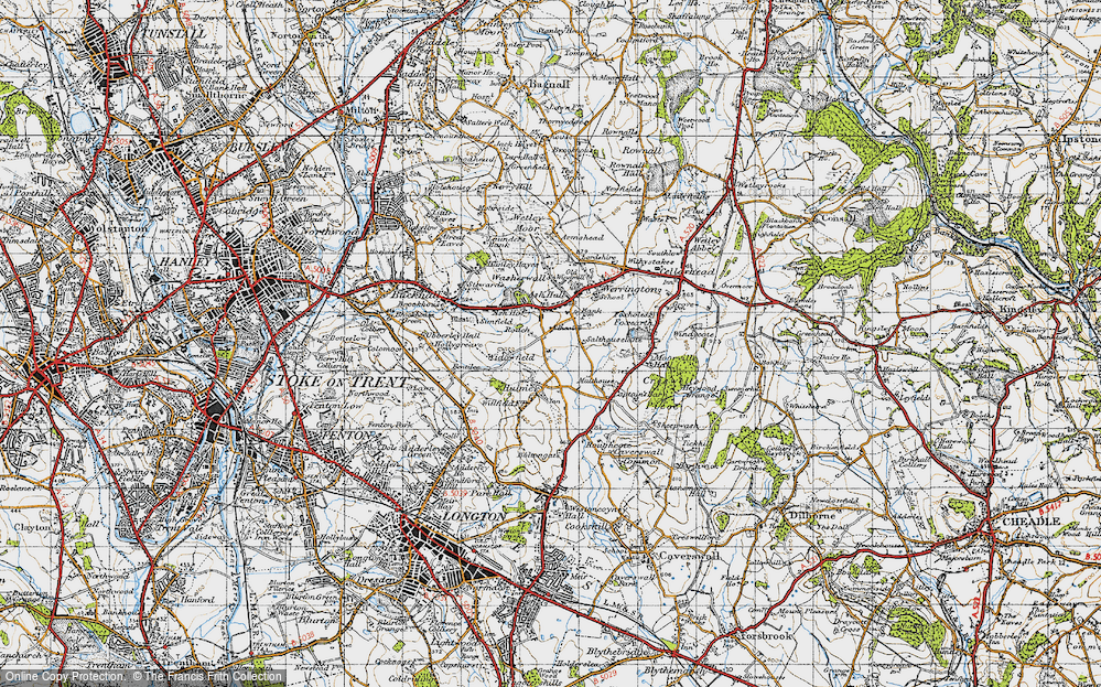 Old Map of Ash Bank, 1946 in 1946