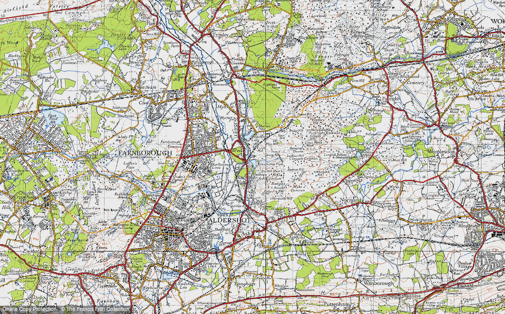 Old Map of Ash Vale, 1940 in 1940
