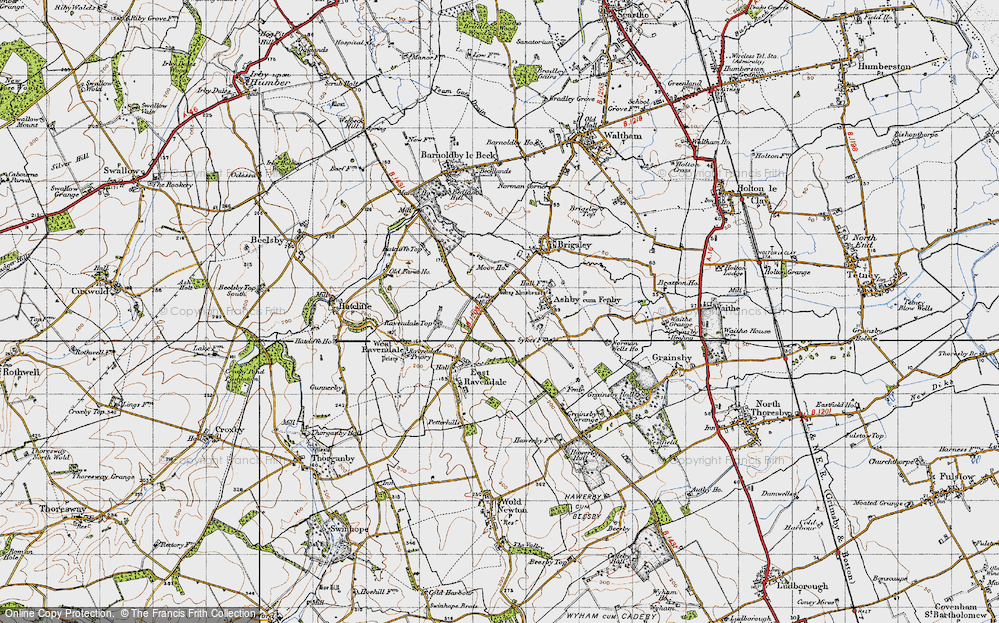Old Map of Ashby Hill, 1946 in 1946