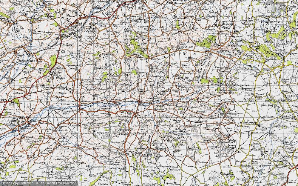 Old Map of Ashculme, 1946 in 1946