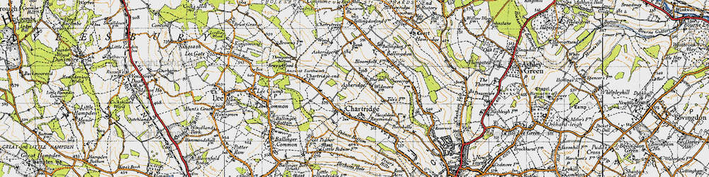 Old map of Asheridge in 1946