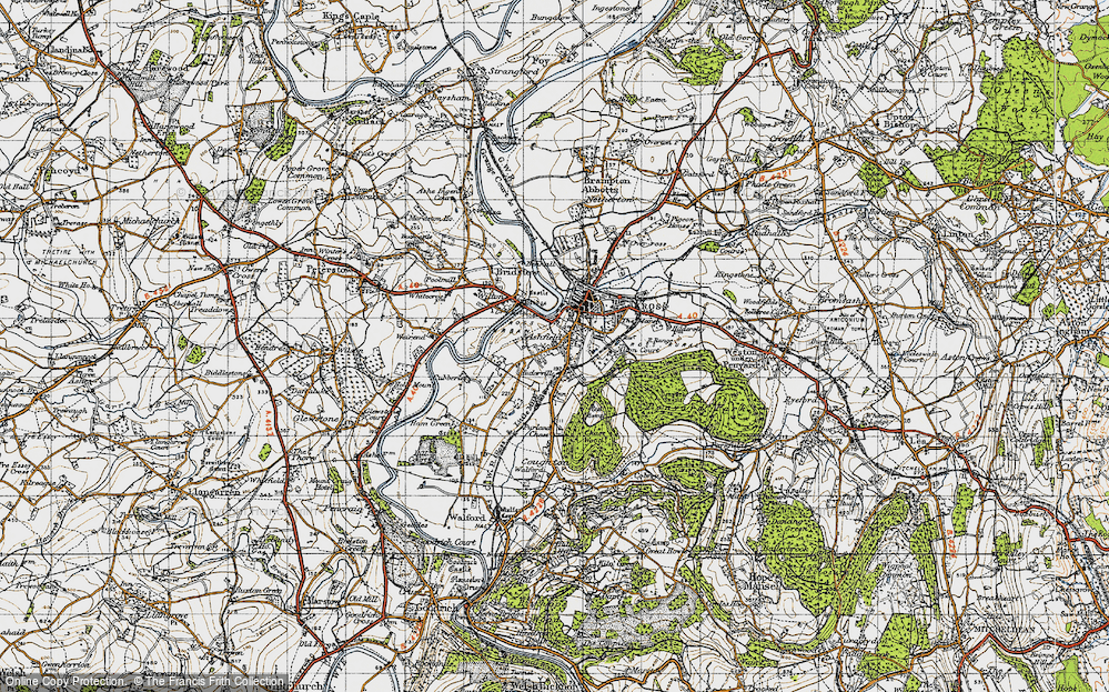 Old Map of Ashfield, 1947 in 1947