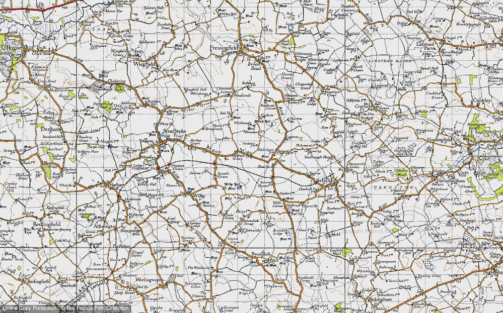 Old Map of Ashfield Green, 1946 in 1946