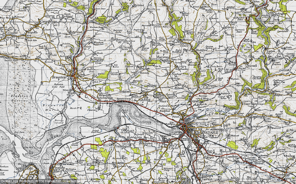 Old Map of Ashford, 1946 in 1946