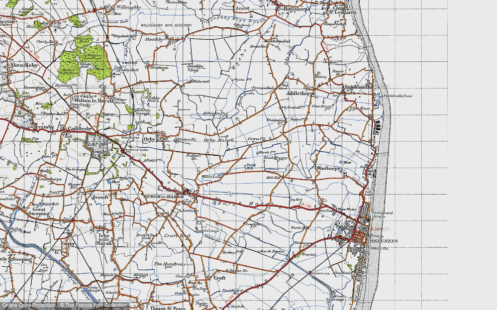 Old Map of Ashington End, 1946 in 1946