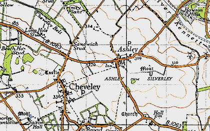 Old map of Ashley in 1946