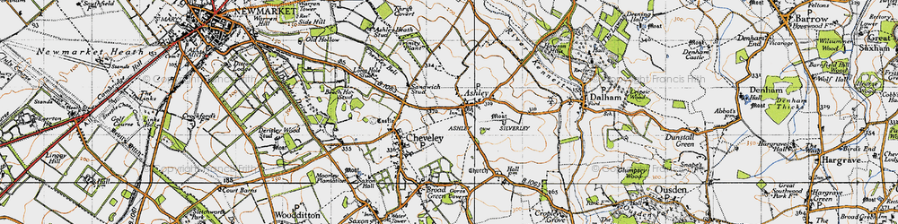 Old map of Beech Ho Stud in 1946