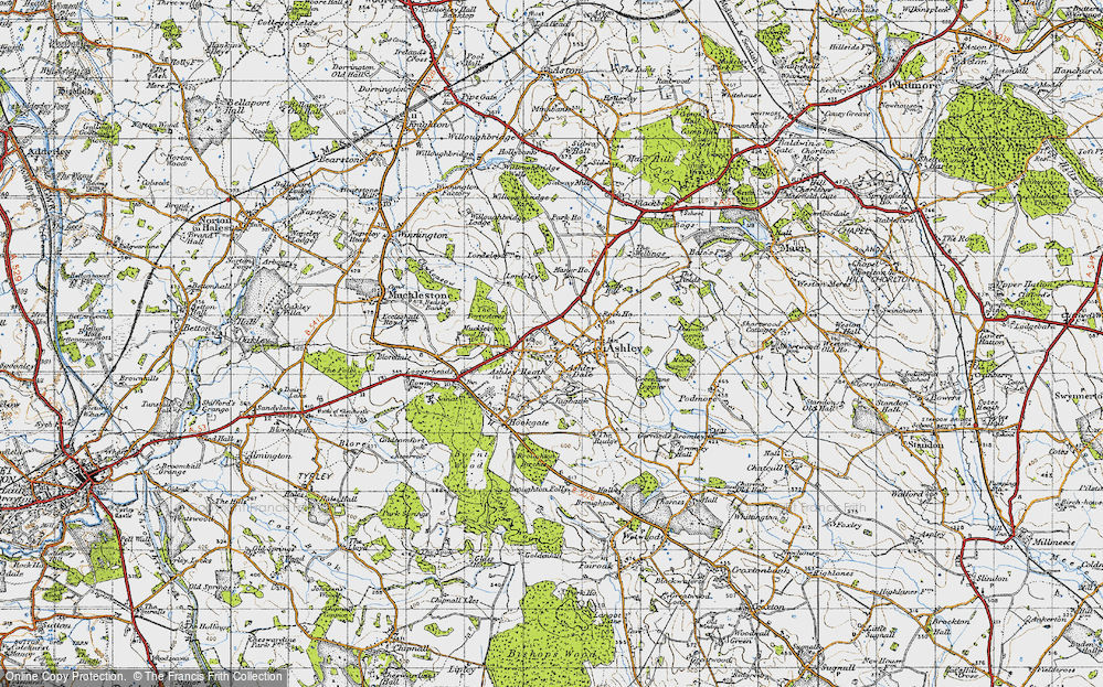 Old Map of Ashley Dale, 1946 in 1946
