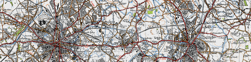 Old map of Ashmore Lake in 1946