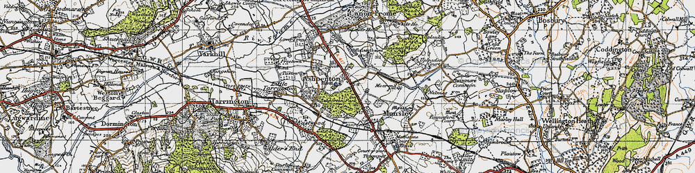 Old map of Ashperton in 1947
