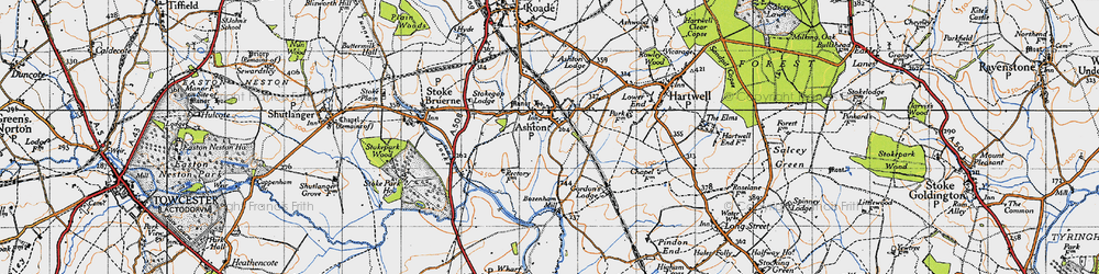 Old map of Bozenham Mill in 1946