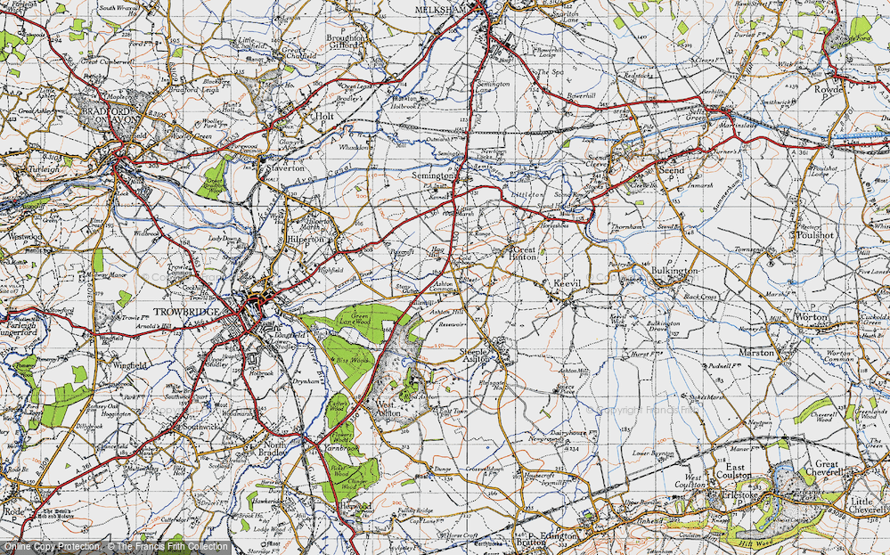 Old Map of Ashton Common, 1940 in 1940