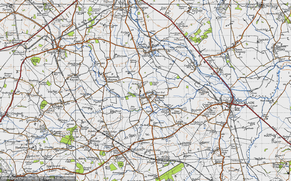 Old Map of Ashton Keynes, 1947 in 1947