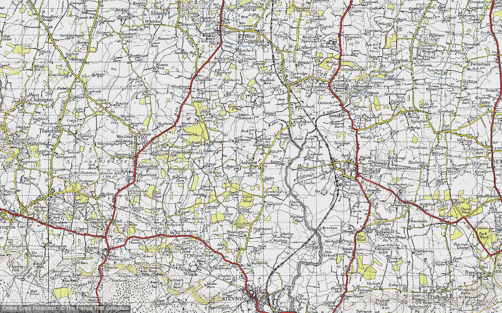 Old Map of Ashurst, 1940 in 1940
