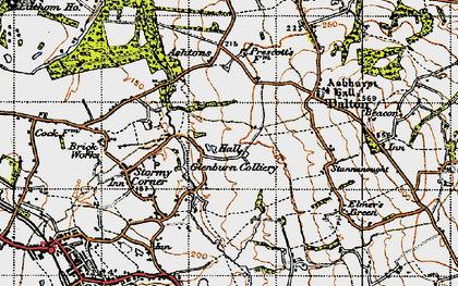 Old map of Ashurst in 1947