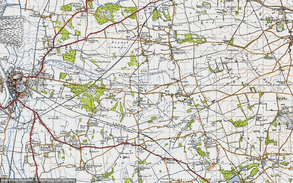 Old Map of Ashwicken, 1946 in 1946