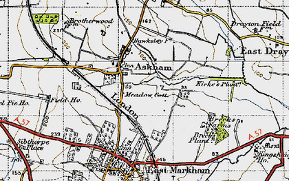 Old map of Askham in 1947
