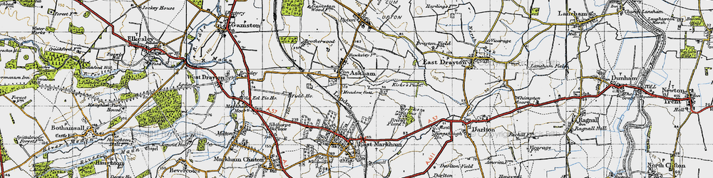 Old map of Askham in 1947
