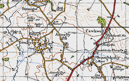 Old map of Asterby Ho in 1946