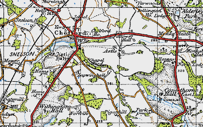 Old map of Astle in 1947