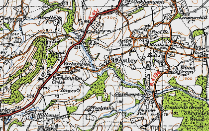 Old map of Astley Burf in 1947