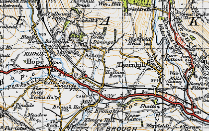 Old map of Derwent Valley Heritage Way in 1947